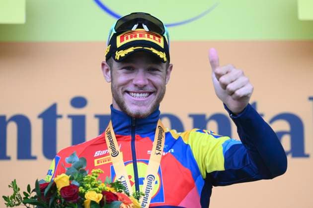 Tour de France 2025 Stage 17 VALENCE, FRANCE - JULY 23 : Milan Jonathan (ITA) of Lidl - Trek pictured during the podium ceremony of stage 17 of the 112th edition of Tour de France an UCI World Tour 2.UWT cycling road race stage for Men Elite of 161 km with start in Bollene and finish in Valence on July 23, 2025 in Valence, France, 23 07 2025 ( Motordriver Kenny Verfaillie - Valence France  Copyright: xVincentxKalutx