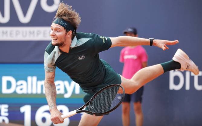 TENNIS - ATP, Tennis Herren Generali Open 2025 KITZBUEHEL,AUSTRIA,23.JUL.25 - TENNIS - ATP World Tour, Generali Open. Image shows Alexander Bublik (KAZ).  GEPAxpictures xMatthiasxHauer