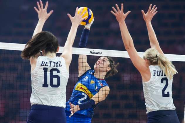 Women s Volleyball Nations League Finals 2025 Alice Carlotta Degradi during the Woman™s Volleyball Nations League 2025 Quarter-finals match between Italy and USA , at Atlas Arena in Lodz, Poland, on July 23, 2025. Lodz Poland  Copyright: xAndrzejxIwanczukx originalFilename:iwanczuk-womensvo250723_npDNh.jpg