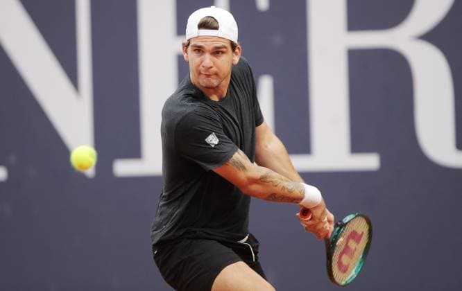 TENNIS - ATP, Tennis Herren Generali Open 2025 KITZBUEHEL,AUSTRIA,23.JUL.25 - TENNIS - ATP World Tour, Generali Open. Image shows Thiago Seyboth Wild (BRA).  GEPAxpictures xMatthiasxHauer