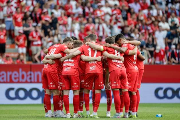 Champions Leauge Qualification 2025 SK Brann FC Red Bull Salzburg Bergen 20250723 Branns team for the Champions Leauge qualifier between SK Brann and FC Red Bull Salzburg at Brann Stadium Photo Paul S Amundsen NTB Bergen Norway EDITORIAL USE ONLY RESTRICTED USE FOR BETTING COMPANIES  Copyright: xPaulxS.xAmundsenx xNTBx