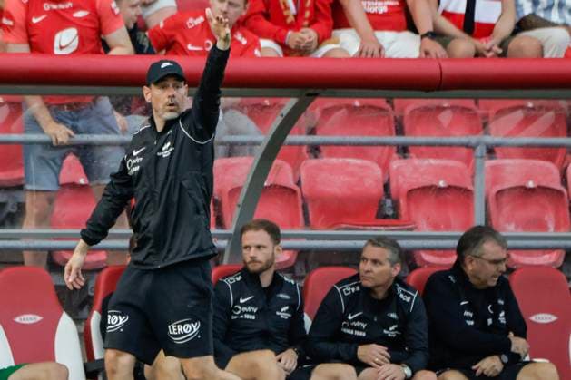 Champions Leauge Qualification 2025 SK Brann FC Red Bull Salzburg Bergen 20250723 Branns coach Freyr Alexandersson during the Champions Leauge qualifier between SK Brann and FC Red Bull Salzburg at Brann Stadium Photo Paul S Amundsen NTB Bergen Norway EDITORIAL USE ONLY RESTRICTED USE FOR BETTING COMPANIES  Copyright: xPaulxS.xAmundsenx xNTBx