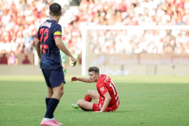Champions Leauge Qualification 2025 SK Brann FC Red Bull Salzburg Bergen 20250723 Branns Emil Kornvig during the Champions Leauge qualifier between SK Brann and FC Red Bull Salzburg at Brann Stadium Photo Paul S Amundsen NTB Bergen Norway EDITORIAL USE ONLY RESTRICTED USE FOR BETTING COMPANIES  Copyright: xPaulxS.xAmundsenx xNTBx