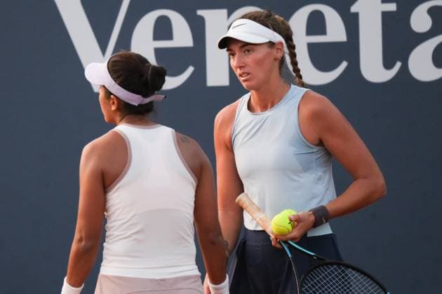 Miriana Tona and Noelia Zeballos in action against I-Husan Cho and Yi-Tsen Cho during the 36th Palermo Ladies Open at Country Time Club during 36Â° Palermo Ladies Open, International Tennis match in Palermo, Italy, July 23 2025  Copyright: xFedericoxSerra IPAxSportx xipa-agency.netx xx IPA_60826597 IPA_Agency_IPA60826597