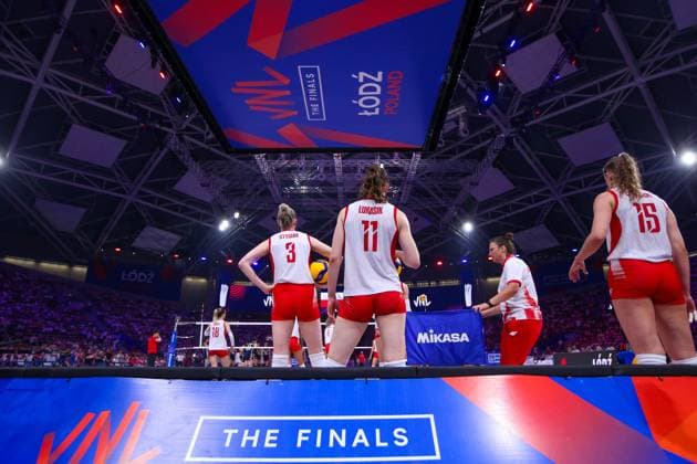 LODZ 23.07.2025 SIATKOWKA KOBIET LIGA NARODOW 2025 - MECZ CWIERCFINALOWY: POLSKA - CHINY --- WOMENS VOLLEYBALL NATIONS LEAGUE 2025 FINALS - QUARTERFINAL MATCH IN LODZ: POLAND - CHINA MAGDALENA STYSIAK MARTYNA LUKASIK MARTYNA CZYRNIANSKA FOT. ANNA KLEPACZKO FOTOPYK NEWSPIX.PL --- newspix.pl 