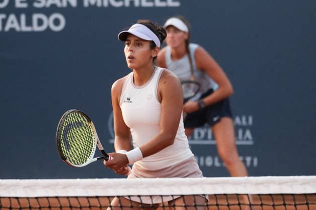 TENNIS - Internazionali di Tennis - 36° Palermo Ladies Open Miriana Tona and Noelia Zeballos in action against I-Husan Cho and Yi-Tsen Cho during the 36th Palermo Ladies Open at Country Time Club during 36Â° Palermo Ladies Open, International Tennis match in Palermo, Italy, July 23 2025 Palermo Italy  Copyright: xIPAxSport ABACAx