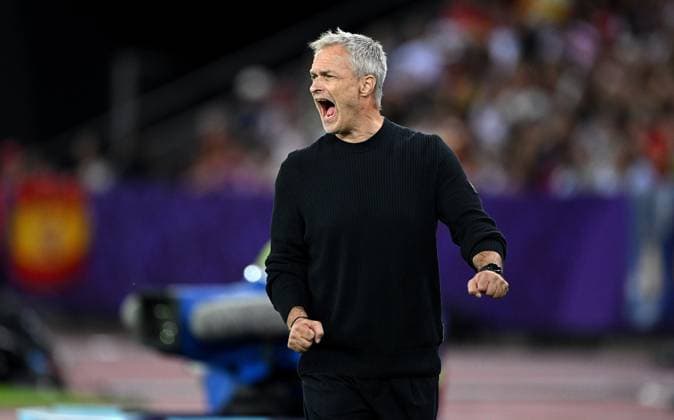 Soccer Women Euro 2025 Semifinal 23 07 2025 Germany Spain Coach Christian Wueck Germany