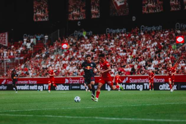 UEFA Champions League 2nd Qualifiying round : SK Brann - FC Red Bull Salzburg BERGEN, NORWAY - JULY 23: Adam Daghim of FC Red Bull Salzburg seen during to the UEFA Champions League 2nd qualifying round first leg match SK Brann vs FC Red Bull Salzburg on July 23, 2025 in Bergen, Norway. Copyright: xAndreasxSchaadx-xFCxRedxBullxSalzburgx _AS25215