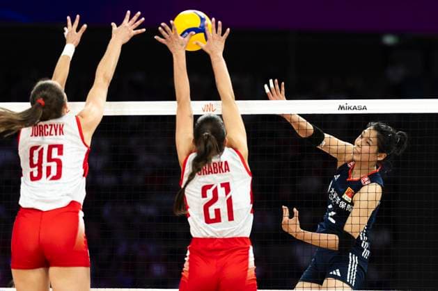 Women s Volleyball Nations League Finals 2025 Yushan Zhuang during the Woman™s Volleyball Nations League 2025 Quarter-finals match between Poland and China , at Atlas Arena in Lodz, Poland, on July 24, 2025. Lodz Poland  Copyright: xAndrzejxIwanczukx originalFilename:iwanczuk-womensvo250724_npyDp.jpg