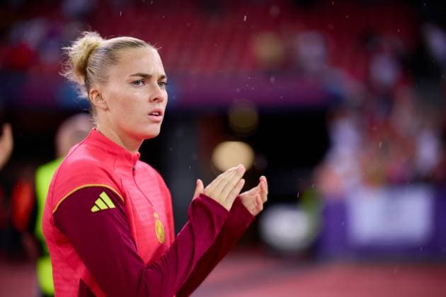 UEFA Womens Euro 2025 semi-final Germany - Spain 23 07 2025 Laura Freigang 10, Germany UEFA Womens Euro 2025 semi-final Germany - Spain Zurich, Letzigrund stadium on 23 07 2025 UEFA Womens Euro 2025 semi-final Germany - Spain Zurich, Letzigrund stadium on 23 07 2025 Copyright: xBEAUTIFULxSPORTS Gelhardtx