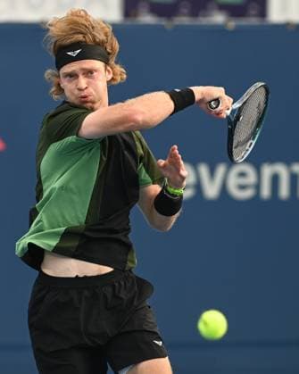 July 23, 2025, Washington, D.C, U.S: ANDRE RUBLEV hits a forehand during his match against Learner Tien at the Rock Creek Tennis Center. Washington U.S - ZUMAg196 20250723_zap_g196_018 Copyright: xKylexGustafsonx