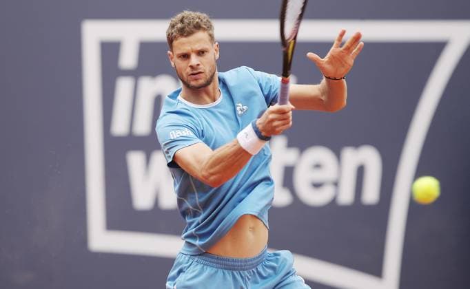 TENNIS - ATP, Tennis Herren Generali Open 2025 KITZBUEHEL,AUSTRIA,24.JUL.25 - TENNIS - ATP World Tour, Generali Open. Image shows Yannick Hanfmann (GER).  GEPAxpictures xMatthiasxHauer