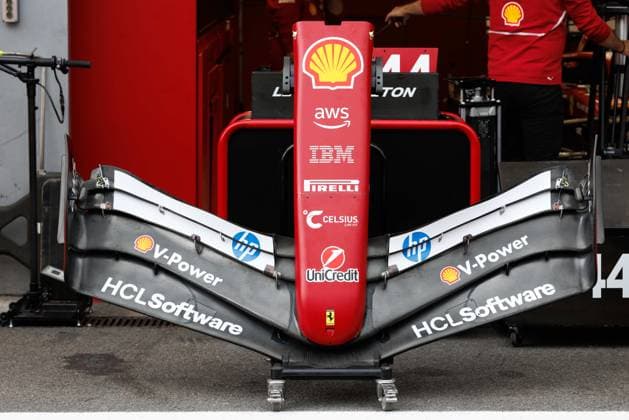 Ferrari front wing, Belgian Grand Prix, Motorsport, Formula 1, 2025 season, 24 07 2025 Belgian Grand Prix, Motorsport, Formula 1, 2025 season, 24 07 2025 Copyright: xEibner-Pressefoto AlexanderxNeisx EP_ANS