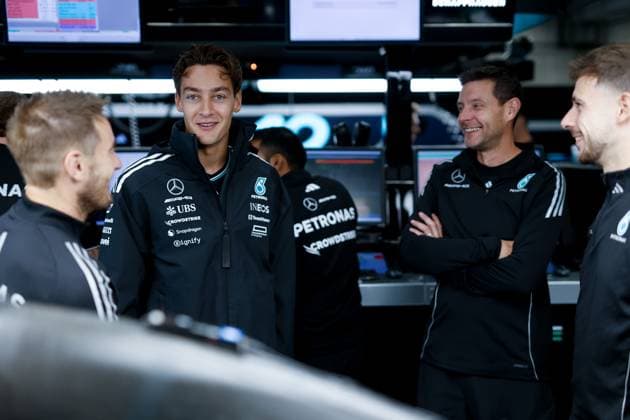 63 George Russell (GBR, Mercedes-AMG Petronas F1 Team), F1 Grand Prix of Belgium at Circuit de Spa-Francorchamps on July 24, 2025 in Spa-Francorchamps, Belgium. (Photo by HOCH ZWEI) Spa-Francorchamps Belgium