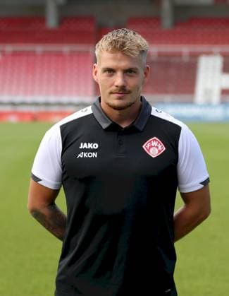 24 07 2025, Regionalliga Bayern, FC Wuerzburger Kickers, Regionalliga Bayern, Portraettermin 2025 2026 v li Goalkeeper coach Lukas Wenzel FC Wuerzburger Kickers , single picture, portrait, portrait format Wuerzburg AKON ARENA Bayern Germany