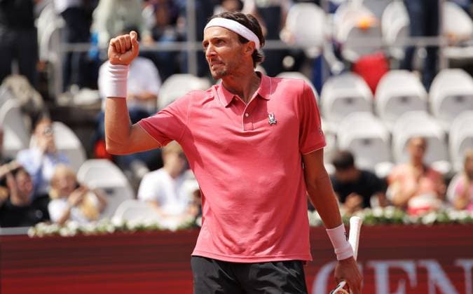 TENNIS - ATP, Tennis Herren Generali Open 2025 KITZBUEHEL,AUSTRIA,24.JUL.25 - TENNIS - ATP World Tour, Generali Open. Image shows the rejoicing of Arthur Rinderknech (FRA).  GEPAxpictures xMatthiasxHauer