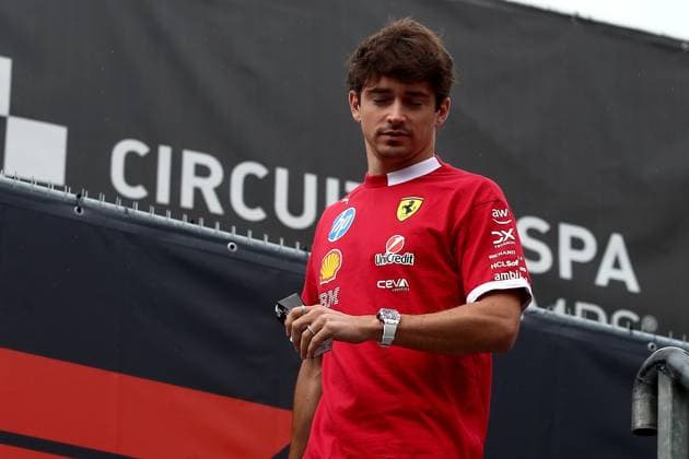24 07 2025, xsvx, Motorsport FIA Formula 1, Belgian Grand Prix v l Charles Leclerc Ferrari starting number 16 FIA REGULATIONS PROHIBIT ANY USE OF PHOTOGRAPHS as IMAGE SEQUENCES and or QUASI VIDEO Spa