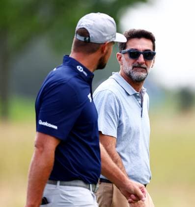 LIV Golf Chairman Yasir Al-Rumayyan and Bryson DeChambeau of USA. LIV Golf UK, Pro-AM, Golf, JCB Golf & Country Club, Uttoxeter, UK - 24 Jul 2025Uttoxeter JCB Golf & Country Club United Kingdom EDITORIAL USE ONLY No use with unauthorised audio, video, data, fixture lists, club league logos or live services. Online in-match use limited to 120 images, no video emulation. No use in betting, games or single club league player publications. Copyright: xJamesxMarsh Shutterstockx 15410870v