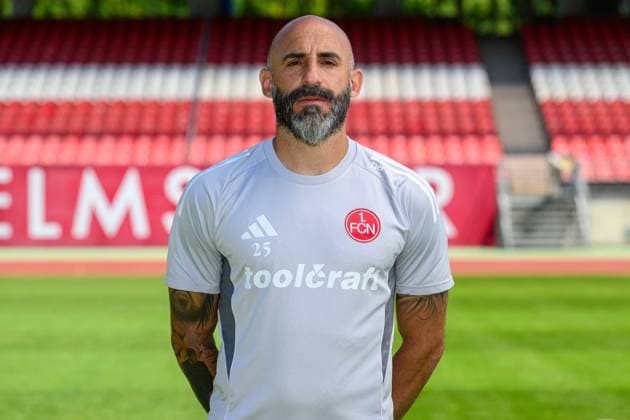 23 07 2025 1 FC Nuremberg FCN Club 2 Football Bundesliga BL Season 2025 2026 Photo appointment Portrait appointment Presentation Press appointment Single photo Single photo Portrait Portrait Headshot Javier Pinola Co Coach 1 FC Nuremberg FCN