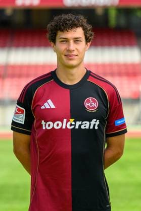 23 07 2025 1 FC Nuremberg FCN Club 2 Football Bundesliga BL Season 2025 2026 Photo appointment Portrait appointment Presentation Press appointment Single photo Single photo Portrait Portrait Headshot Fabio Gruber 4, 1 FC Nuremberg FCN
