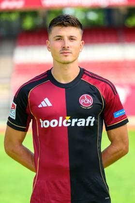 23 07 2025 1 FC Nürnberg FCN Club 2 Soccer Bundesliga BL Season 2025 2026 Photo appointment Portrait appointment Presentation Press appointment Single photo Single photo Portrait Portrait Headshot Semir Telalovic 9, 1 FC Nürnberg FCN