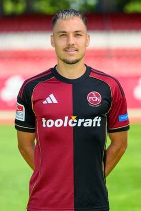 23 07 2025 1 FC Nuremberg FCN Club 2 Football Bundesliga BL Season 2025 2026 Photo appointment Portrait appointment Presentation Press appointment Single photo Single photo Portrait Portrait Headshot Julian Justvan 10, 1 FC Nuremberg FCN