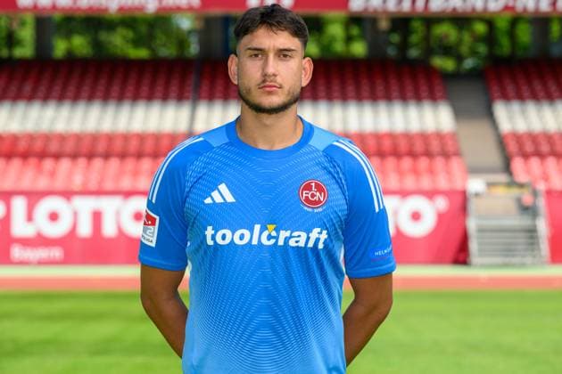 23 07 2025 1 FC Nürnberg FCN Club 2 Soccer Bundesliga BL Season 2025 2026 Photo appointment Portrait appointment Presentation Press appointment Single photo Single photo Portrait Portrait Headshot Robin Lisewski 13, 1 FC Nürnberg FCN