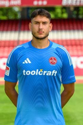 23 07 2025 1 FC Nürnberg FCN Club 2 Soccer Bundesliga BL Season 2025 2026 Photo appointment Portrait appointment Presentation Press appointment Single photo Single photo Portrait Portrait Headshot Robin Lisewski 13, 1 FC Nürnberg FCN