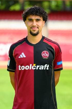 23 07 2025 1 FC Nuremberg FCN Club 2 Football Bundesliga BL Season 2025 2026 Photo appointment Portrait appointment Presentation Press appointment Single photo Single photo Portrait Portrait Headshot Ayoub Chaikhoun 17, 1 FC Nuremberg FCN