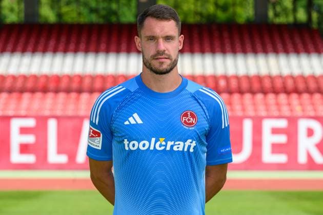 23 07 2025 1 FC Nuremberg FCN Club 2 Football Bundesliga BL Season 2025 2026 Photo appointment Portrait appointment Presentation Presentation Press appointment Single photo Single photo Portrait Portrait Headshot Christian Mathenia 26, 1 FC Nuremberg FCN