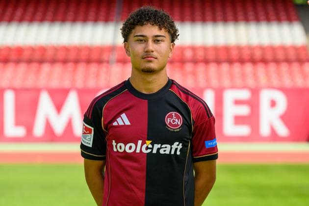 23 07 2025 1 FC Nürnberg FCN Club 2 Soccer Bundesliga BL Season 2025 2026 Photo appointment Portrait appointment Presentation Press appointment Single photo Single photo Portrait Portrait Headshot Justin von der Hitz 27, 1 FC Nürnberg FCN