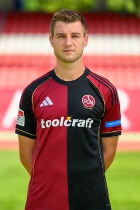 23 07 2025 1 FC Nuremberg FCN Club 2 Football Bundesliga BL Season 2025 2026 Photo appointment Portrait appointment Presentation Press appointment Single photo Single photo Portrait Portrait Headshot Robin Knoche 31, 1 FC Nuremberg FCN