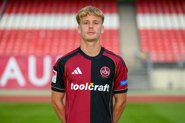 23 07 2025 1 FC Nuremberg FCN Club 2 Football Bundesliga BL Season 2025 2026 Photo appointment Portrait appointment Presentation Press appointment Single photo Single photo Portrait Portrait Headshot Tim Janisch 32, 1 FC Nuremberg FCN