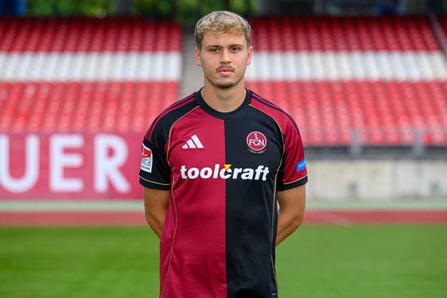 23 07 2025 1 FC Nuremberg FCN Club 2 Football Bundesliga BL Season 2025 2026 Photo appointment Portrait appointment Presentation Press appointment Single photo Single photo Portrait Portrait Headshot Nick Seidel 33, 1 FC Nuremberg FCN