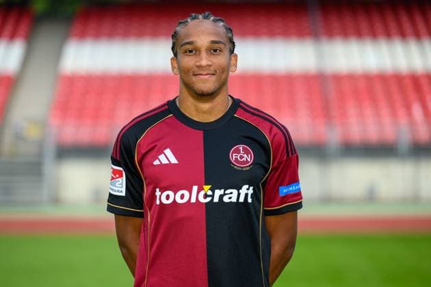 23 07 2025 1 FC Nuremberg FCN Club 2 Football Bundesliga BL Season 2025 2026 Photo appointment Portrait appointment Presentation Press appointment Single photo Single photo Portrait Portrait Headshot Noah Maboulou 37, 1 FC Nuremberg FCN