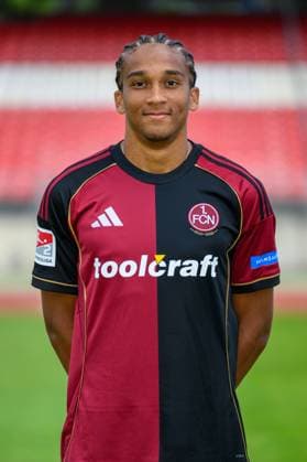 23 07 2025 1 FC Nuremberg FCN Club 2 Football Bundesliga BL Season 2025 2026 Photo appointment Portrait appointment Presentation Press appointment Single photo Single photo Portrait Portrait Headshot Noah Maboulou 37, 1 FC Nuremberg FCN