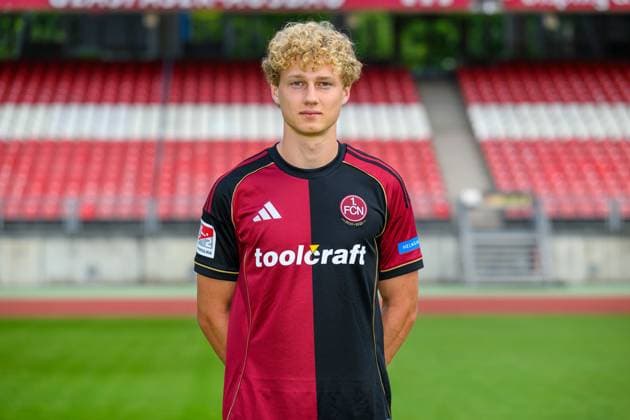 23 07 2025 1 FC Nuremberg FCN Club 2 Football Bundesliga BL Season 2025 2026 Photo appointment Portrait appointment Presentation Presentation Press appointment Single photo Single photo Portrait Portrait Headshot Piet Scobel 39, 1 FC Nuremberg FCN