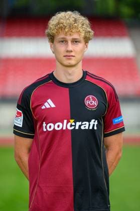 23 07 2025 1 FC Nuremberg FCN Club 2 Football Bundesliga BL Season 2025 2026 Photo appointment Portrait appointment Presentation Presentation Press appointment Single photo Single photo Portrait Portrait Headshot Piet Scobel 39, 1 FC Nuremberg FCN