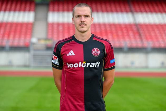 23 07 2025 1 FC Nuremberg FCN Club 2 Football Bundesliga BL Season 2025 2026 Photo appointment Portrait appointment Presentation Press appointment Single photo Single photo Portrait Portrait Headshot Ondrej Karafiat 44, 1 FC Nuremberg FCN