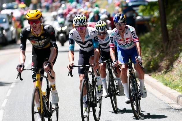 Tour de France 2025 Stage 18 COURCHEVEL COL DE LA LOZE, FRANCE - JULY 24 : Roglic Primoz (SLO) of Red Bull - BORA - Hansgrohe during stage 18 of the 112th edition of Tour de France an UCI World Tour 2.UWT cycling road race stage for Men Elite of 171 km with start in Vif and finish in Courchevel Col de la Loze on July 24, 2025 in Courchevel Col de la Loze, France, 24 07 2025 ( Motordriver Kenny Verfaillie - Courchevel Col de la Loze France  Copyright: xLucaxBettinix
