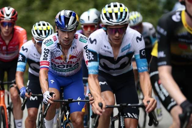 Slovenian Primoz Roglic of RedBull-BORA-hansgrohe pictured in action during stage 18 of the 2025 Tour de France cycling race, from Vif to Courchevel Col de la Loze, on Thursday 24 July 2025 in France. The 112th edition of the Tour de France starts on Saturday 5 July in Lille, France, and will finish in Paris, France on the 27th of July. POOLxLUCAxBETTINI  x129923514x