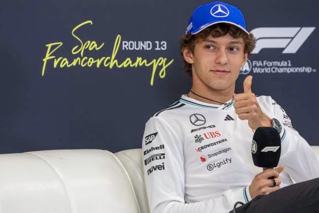 Belgian Grand Prix Formula One 2025 SPA-FRANCORCHAMPS, BELGIUM - JULY 24 : Antonelli during the Belgian Grand Prix Formula One Spa Francorchamps on July 24, 2025 in Spa-Francorchamps, Belgium, 24 07 2025 Spa-Francorchamps Belgium  Copyright: xBenoitxBouchezx