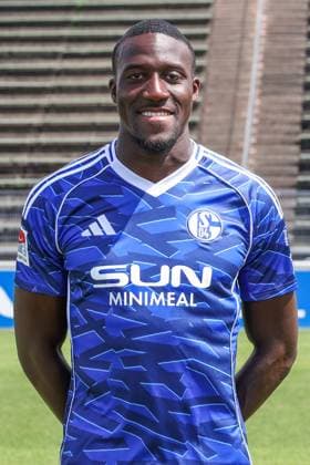 24 07 2025, Football, 2 Bundesliga, Season 2025 2026, FC Schalke 04, Bryan Lasme FC Schalke 04 Gelsenkirchen Parkstadion NRW Germany xRHR FOTO TRx Copyright: TimxRehbein RHR-FOTOx RHR-FOTO TR