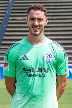 24 07 2025, Football, 2 Bundesliga, Season 2025 2026, FC Schalke 04, Justin Heekeren FC Schalke 04 Gelsenkirchen Parkstadion NRW Germany xRHR FOTO TRx Copyright: TimxRehbein RHR-FOTOx RHR-FOTO TR