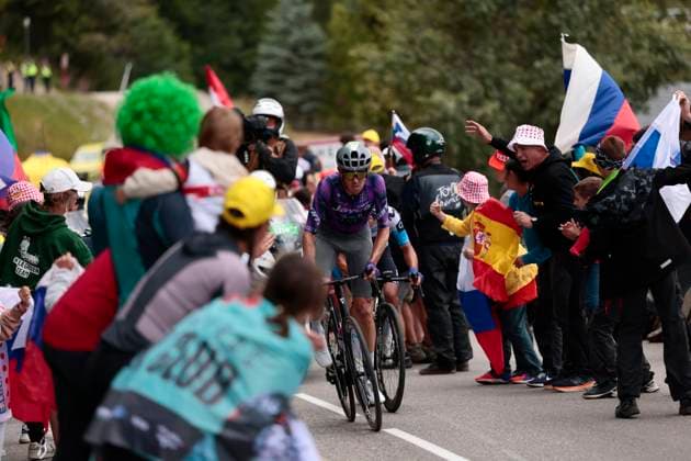 Tour de France 2025 Stage 18 COURCHEVEL COL DE LA LOZE, FRANCE - JULY 24 : O Connor Ben (AUS) of Team Jayco AlUla during stage 18 of the 112th edition of Tour de France an UCI World Tour 2.UWT cycling road race stage for Men Elite of 171 km with start in Vif and finish in Courchevel Col de la Loze on July 24, 2025 in Courchevel Col de la Loze, France, 24 07 2025 ( Motordriver Kenny Verfaillie - Courchevel Col de la Loze France  Copyright: xLucaxBettinix