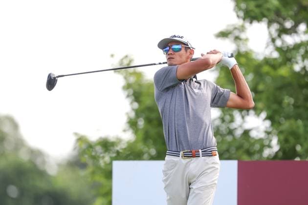 July 24th, 2025: Ricky Castillo of the United States hits his shot on the first tee during the first round of the 3M Open 2025 at TPC Twin Cities on July 24, 2025 in Blaine, Minnesota. -CSM Blaine USA - ZUMAc04_ 20250724_zma_c04_054 Copyright: xStevenxGarciax