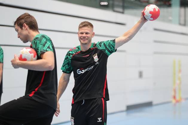 24 07 2025, xgox, Handball Daikin HBL SC Magdeburg training kick-off 2025 season 26 emspor, v l Sebastian Barthold Magdeburg, Magdeburg