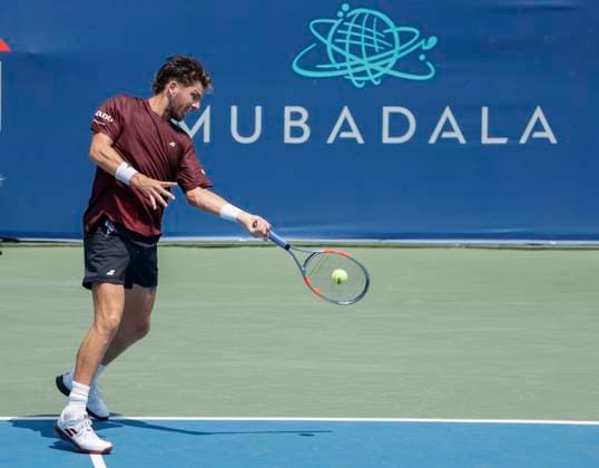 July 24, 2025: Cameron Norrie hits a shot in his match against Brandon Nakashima during the 2025 Mubadala Citi DC Open tennis tournament being played at Rock Creek Park Tennis Center in Washington, D.C. CSM District Of Columbia United States of America - ZUMAc04_ 20250724_zma_c04_104 Copyright: xJustinxCooperx