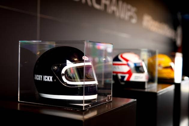 F1 - BELGIAN GRAND PRIX 2025 casque Helmet of Jacky Ickx during the 2025 Formula 1 Belgian Grand Prix, 13th round of the 2025 FIA Formula One World Championship, WM, Weltmeisterschaft from July 25 to 27, 2025 on the Circuit de Spa-Francorchamps, in Stavelot, Belgium - StavelotBelgium  Copyright: xDPPIx