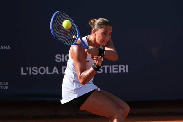 TENNIS - Internazionali di Tennis - 36° Palermo Ladies Open Panna Udvardy in action against Renata Jamrichova during the 36th Palermo Ladies Open at Country Time Club during 36Â° Palermo Ladies Open, International Tennis match in Palermo, Italy, July 24 2025 Palermo Italy  Copyright: xIPAxSport ABACAx